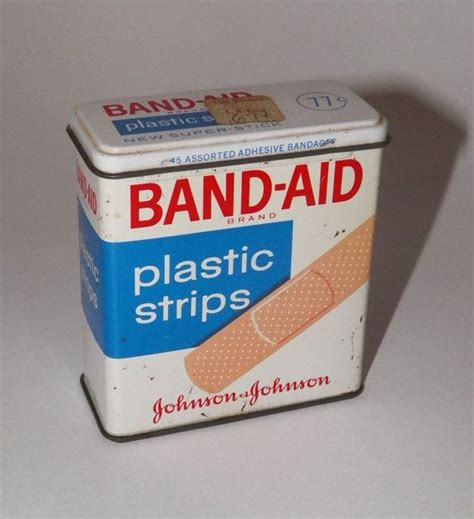 band aid adhesive tin age